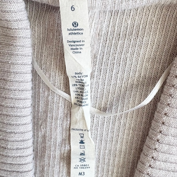 Lulumelon Transformation Wrap Cardigan Womens Size 6 Gray - Picture 8 of 14